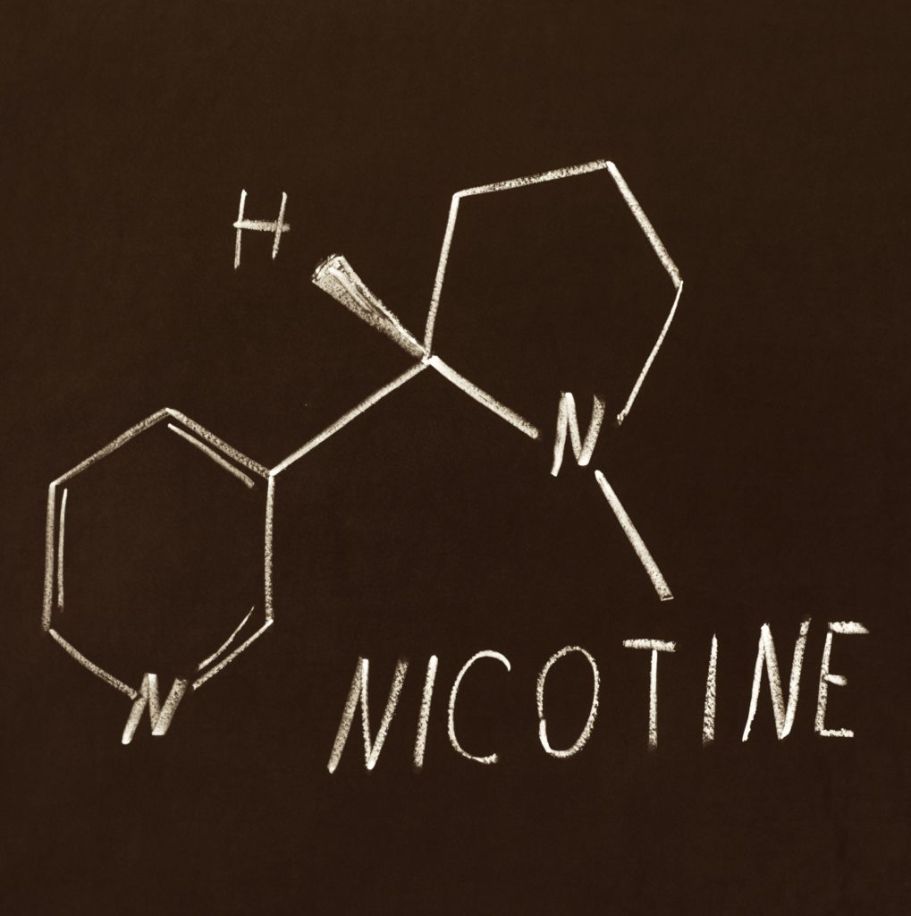 Dessin de la molécule de nicotine